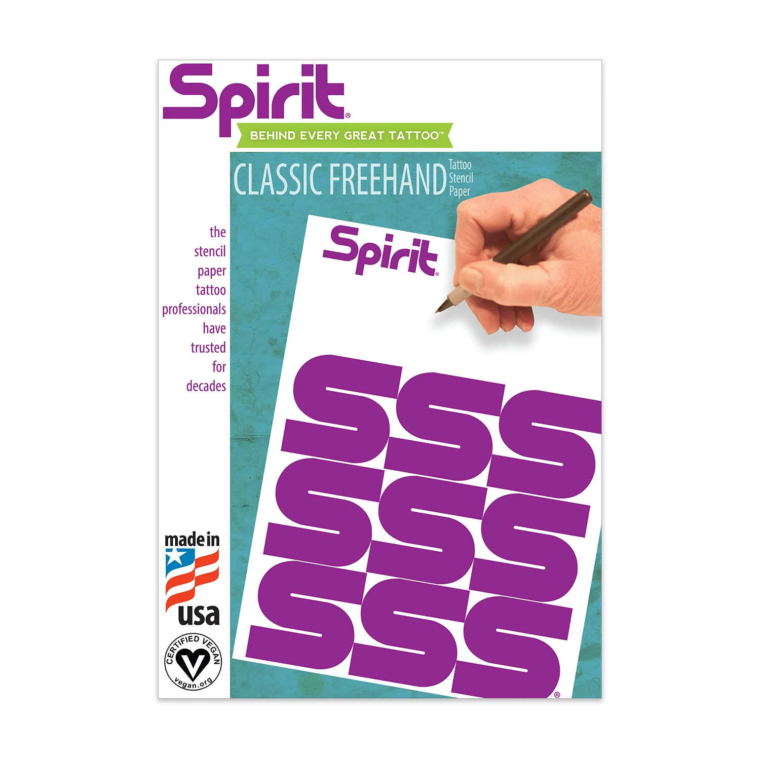 Spirit Freehand Stencil Papier