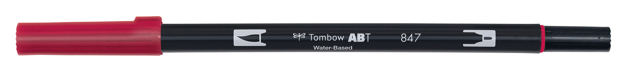 Dual Brush Pen - Crimson