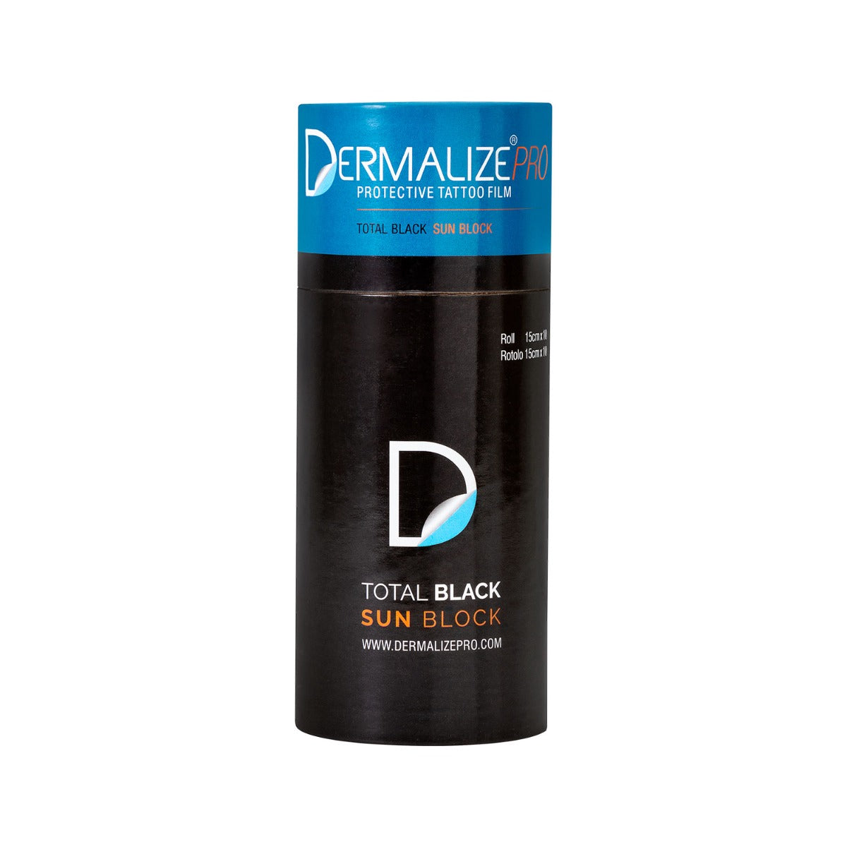 Dermalize Pro Total Black Sun Block - Tattoo Schutzfolie - Rolle 15 cm x 10 m