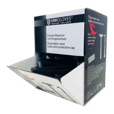 Unigloves - Rasierer schwarz 100 Stück