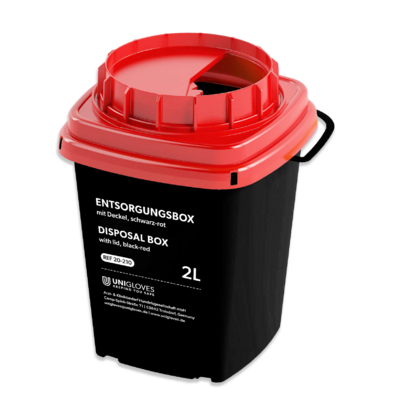 Unigloves - Nadelabwurfbehälter - 2 Liter